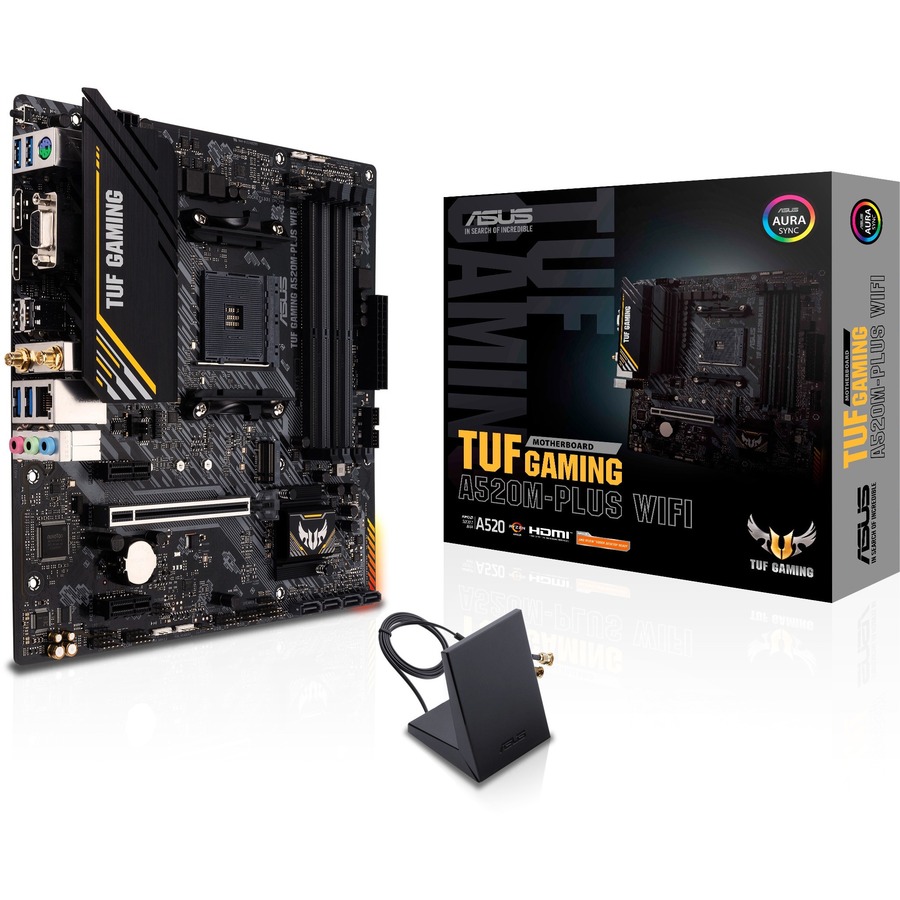 Asus TUF GAMING A520M PLUS WIFI Gaming Desktop Motherboard