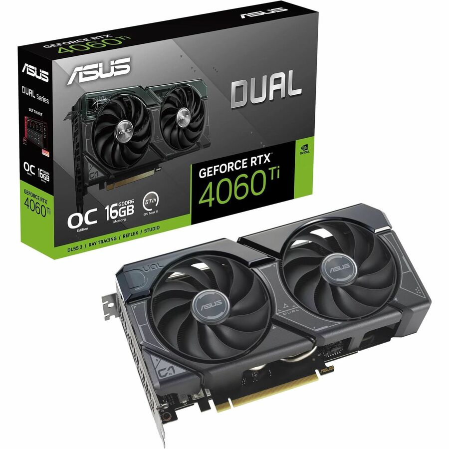 Asus NVIDIA GeForce RTX 4060 Ti 16 GB GDDR6 DUAL-RTX4060TI-O16G Video Card  