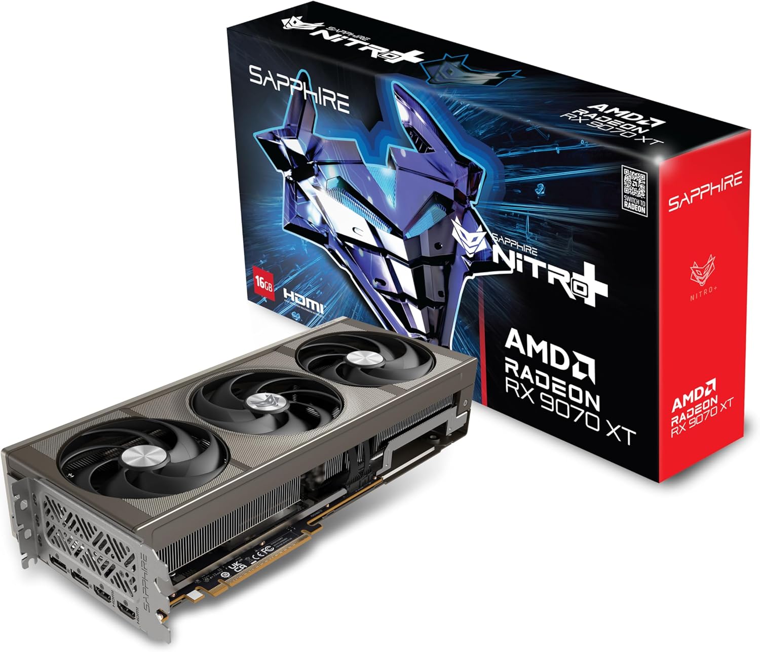 【中古】Sapphire NITRO+ Radeon RX 9070 SAPPHIRE NITRO+ Radeon RX 9070 XT 16GB GDDR6 PCI Express 5.0