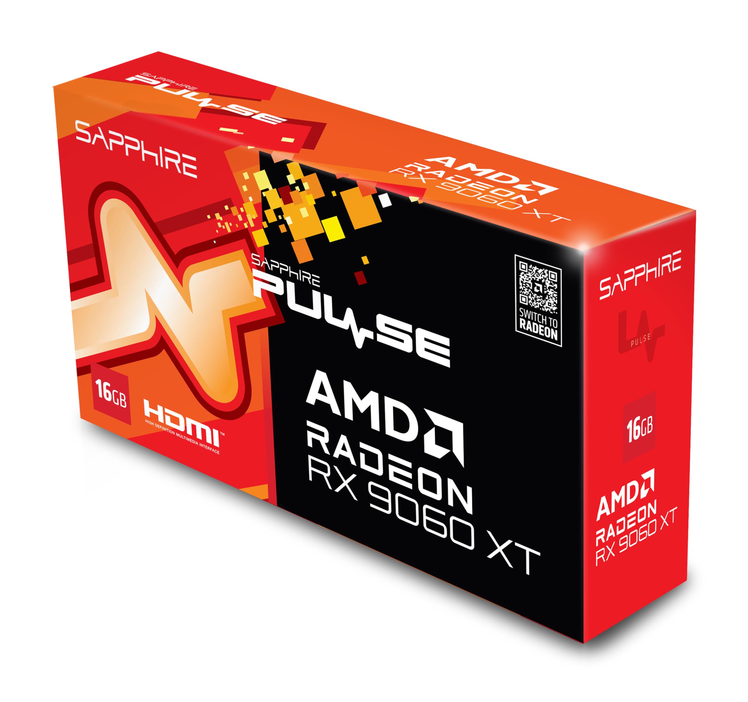 AMD Radeon RX 9060 XT PULSE Overclocked Dual Fan Graphics Card - Thumbnail 4