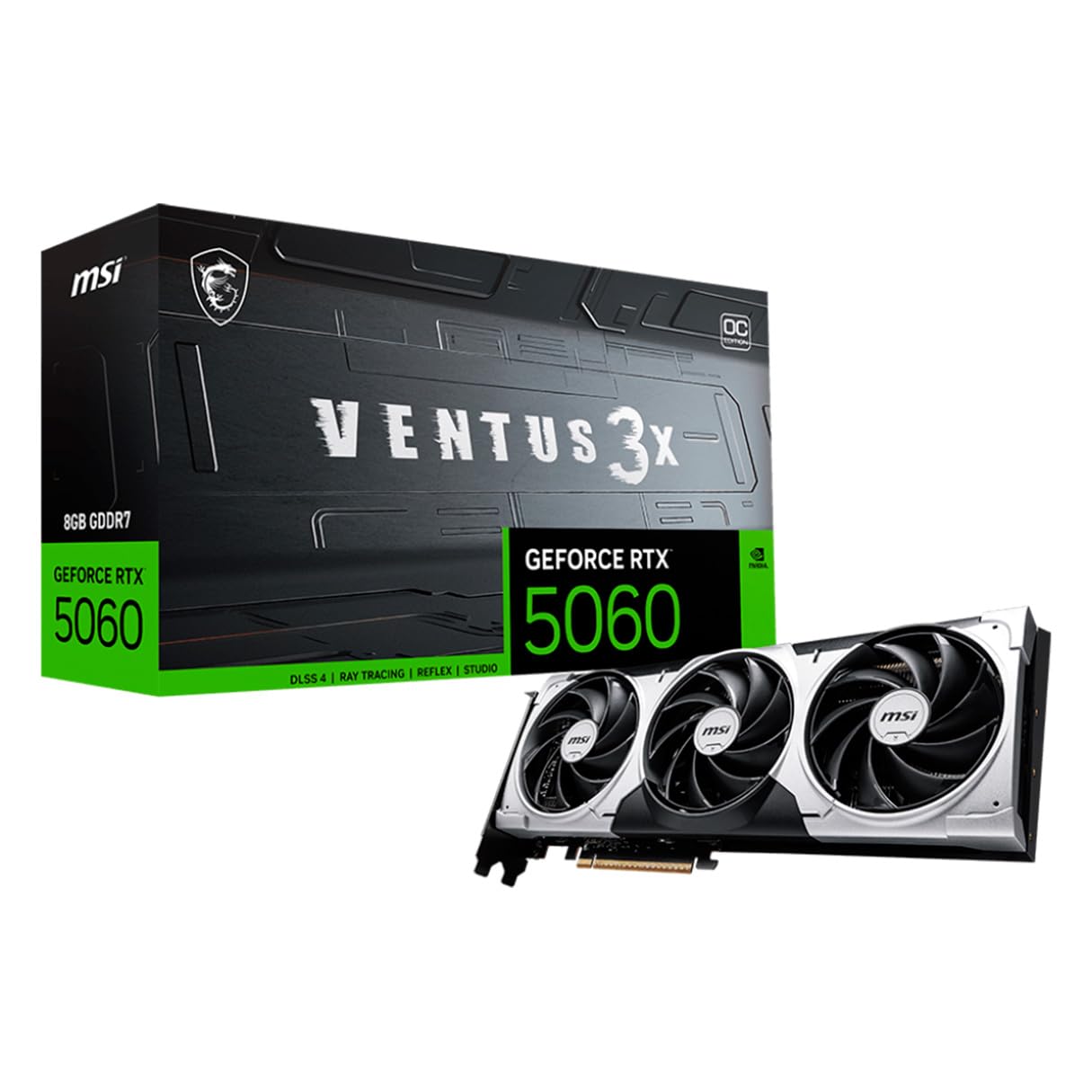 MSI GeForce RTX™ 5060 8G Ventus 3X OC – Triple-Fan Blackwell
