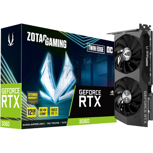 OB - Zotac NVIDIA GeForce RTX 3060 12 GB GDDR6 1.81 GHz Graphic Card