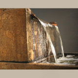 Fiore Stone Senza Uccelli Wall Fountain Small 