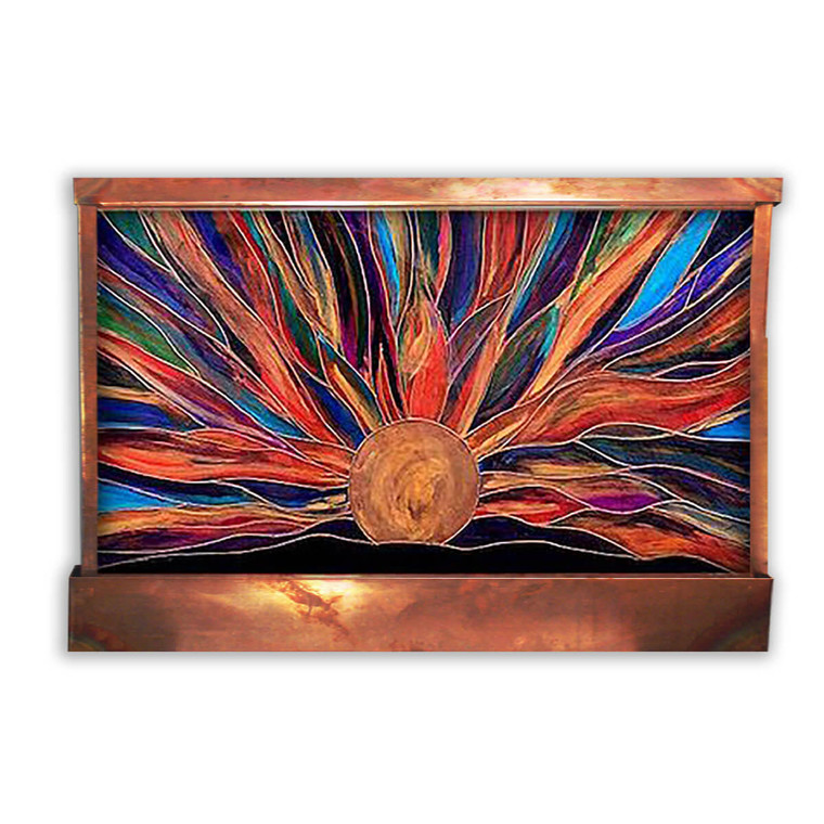 Harvey Gallery Faceted Sunrise Wall Fountain 