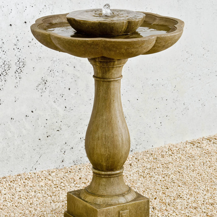 Campania Flores Pedestal Fountain 