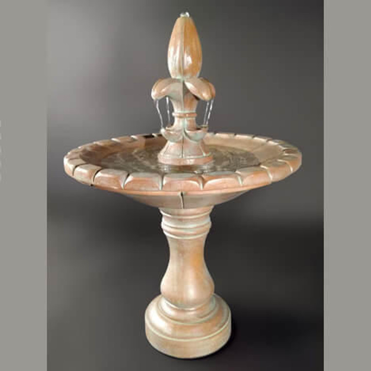 Fiore Stone Monaco Fleur De Lis Fountain 