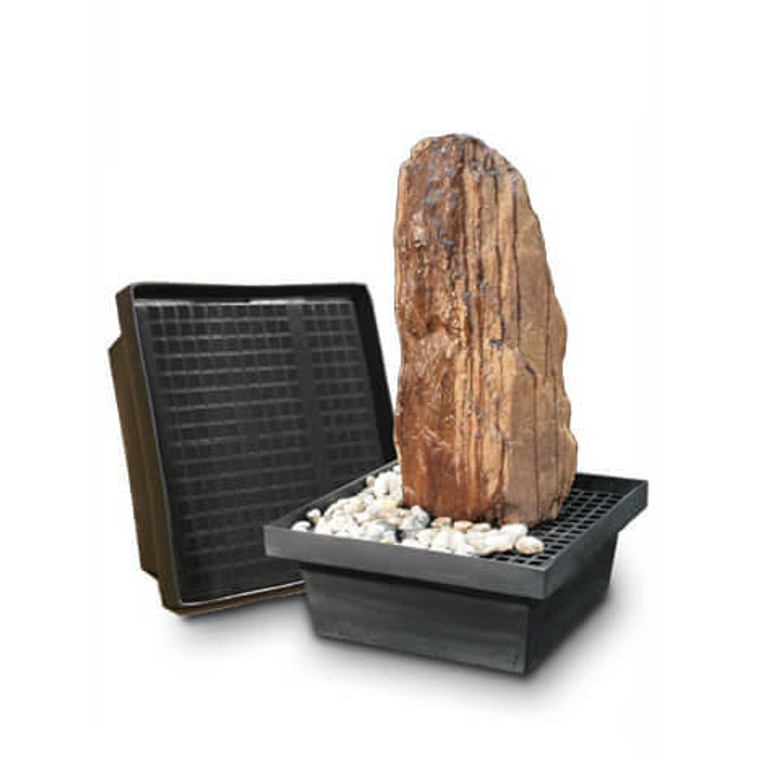 Fiore Stone Malay Rock Fountain with Reservoir Kit 
