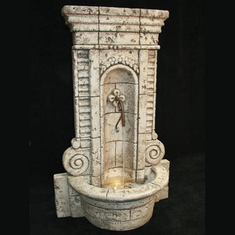 Fiore Stone Champagne Wall Fountain 