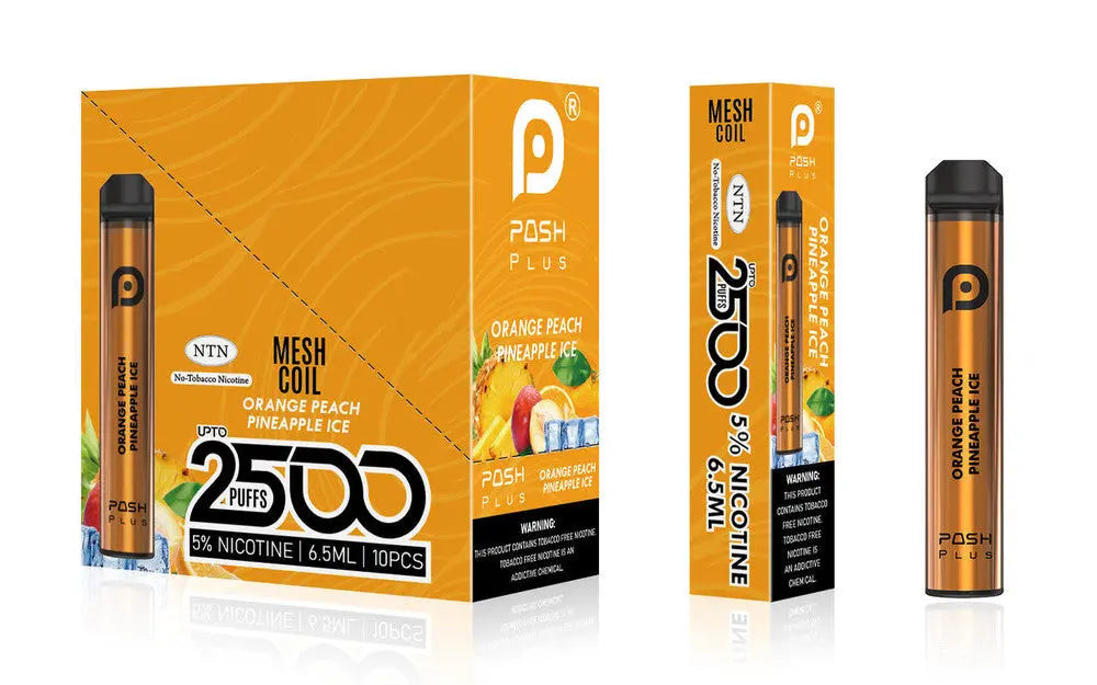 Posh Plus 5% Nic 2500 Puffs 6.5ml Disposable Vape (Tfn) - Alternative pods