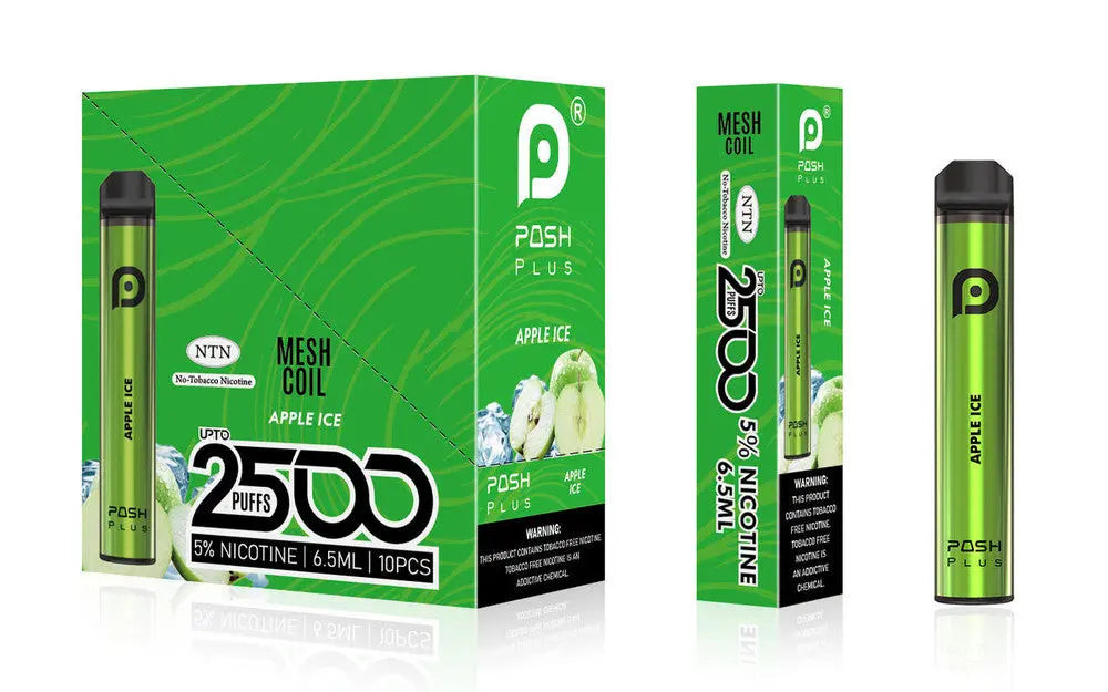 what happened to posh vapes Plus 5% Nic 2500 Puffs 6.5ml Disposable Vape (Tfn) - Alternative pods Choose Flavor:Blue Razz ice Does anyone have any Ceramic Pods