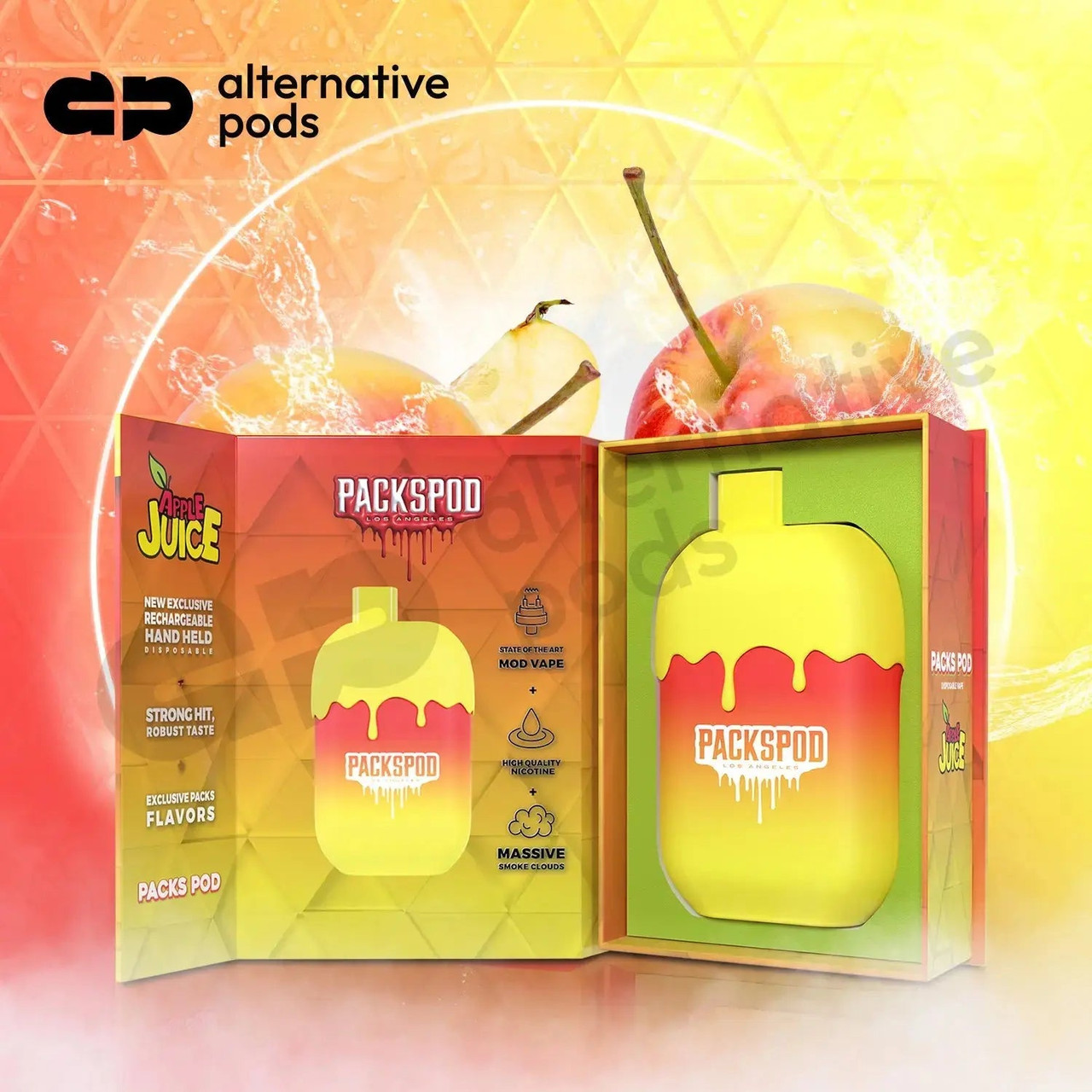 Packspod 5000 Puffs Rechargeable Disposable Device - $6.99