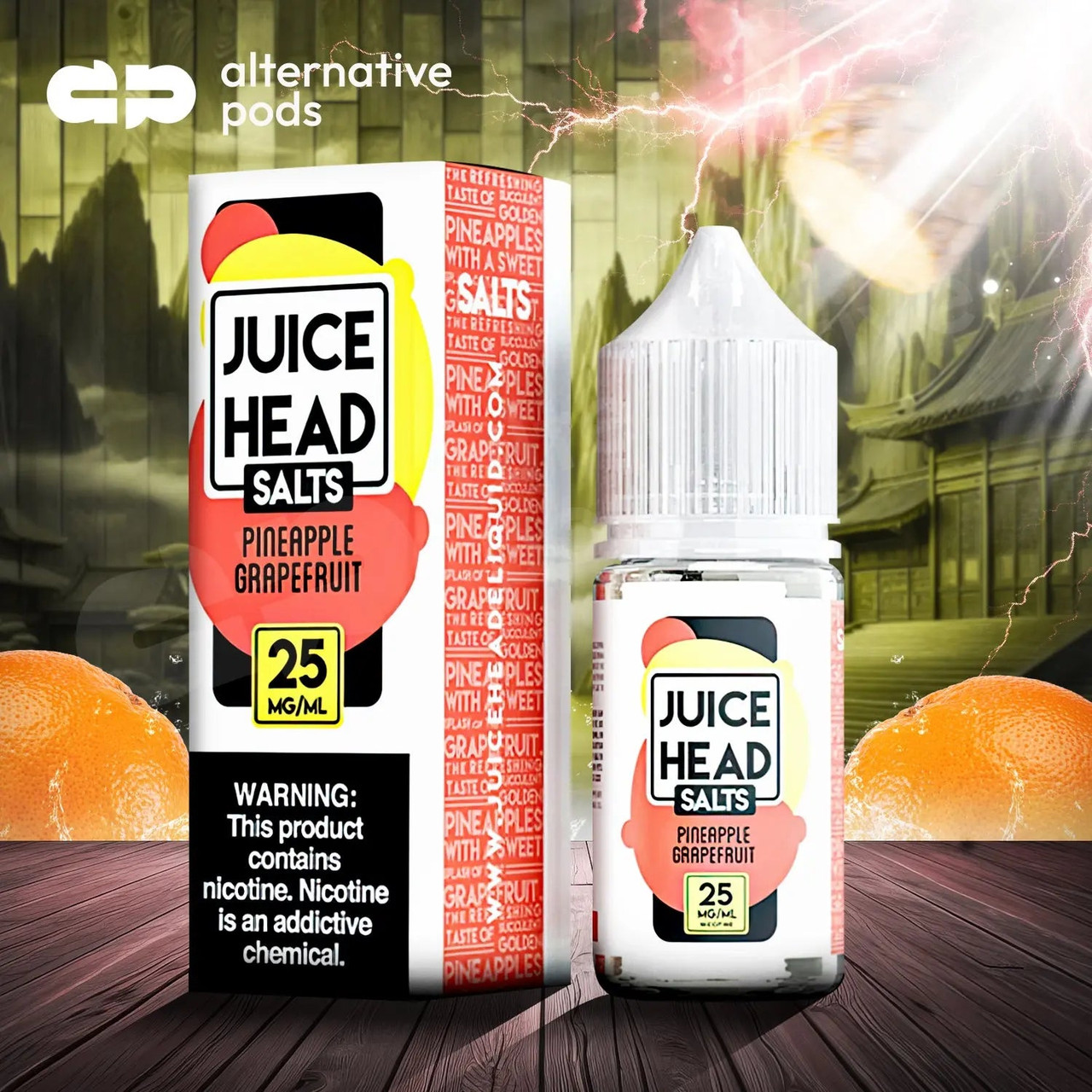 alternativ vape juice Head Nicotine Salt E-Liquid 30ML - Alternative pods FLAVOR:GREEN APPLE WATERMELON Your Complete Adult Vaping Eighty Six Brand