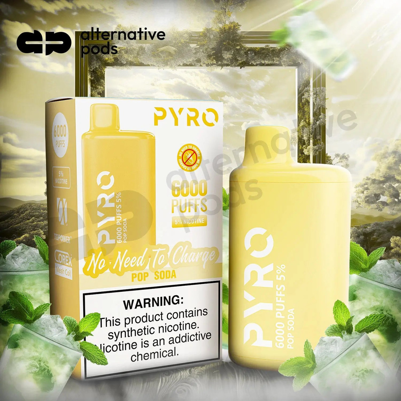PYRO 6000 Disposable Vape $14.99