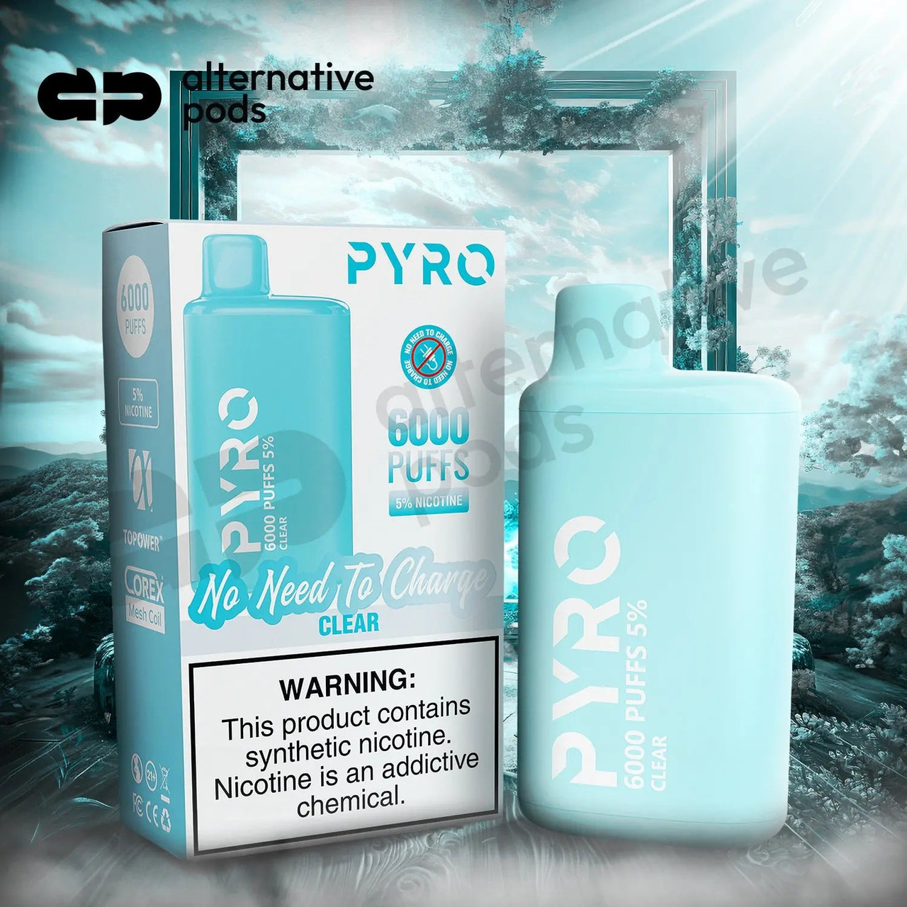 PYRO 6000 Disposable Vape $14.99