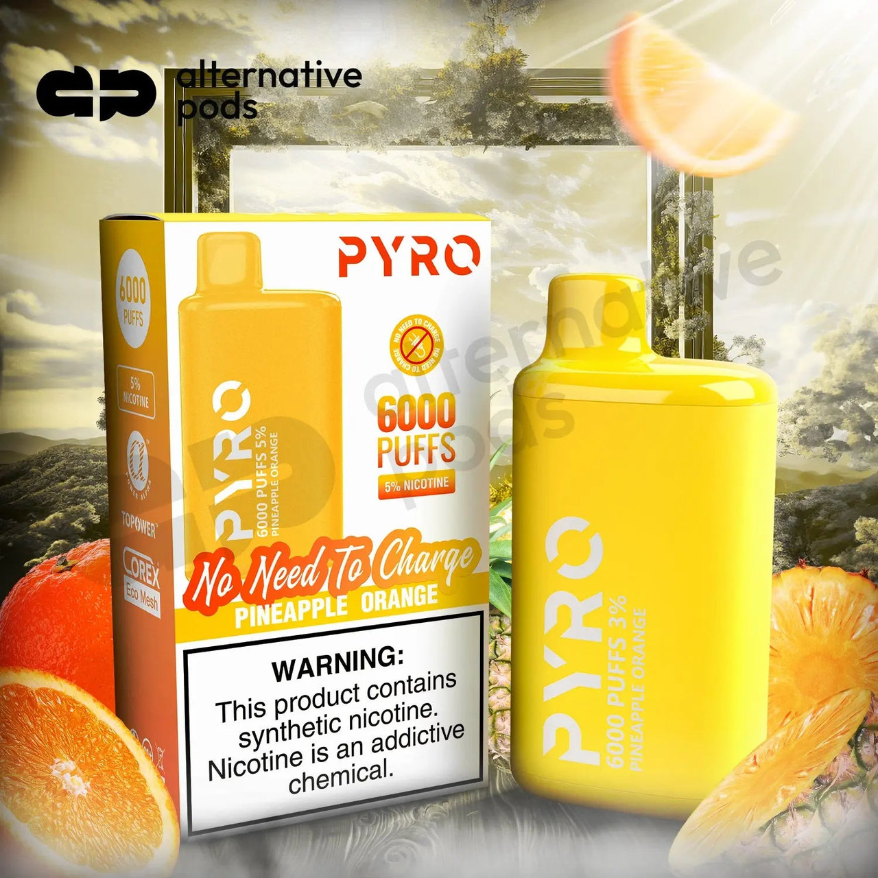 PYRO 6000 Disposable Vape $14.99
