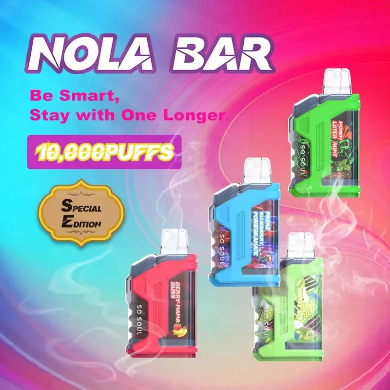 nola bar vape SO SOUL 10000 DISPOSABLE Range-Lost Mary BM600 Flavor:Gardens Heart (Strawberry) Best MR Fog Nova