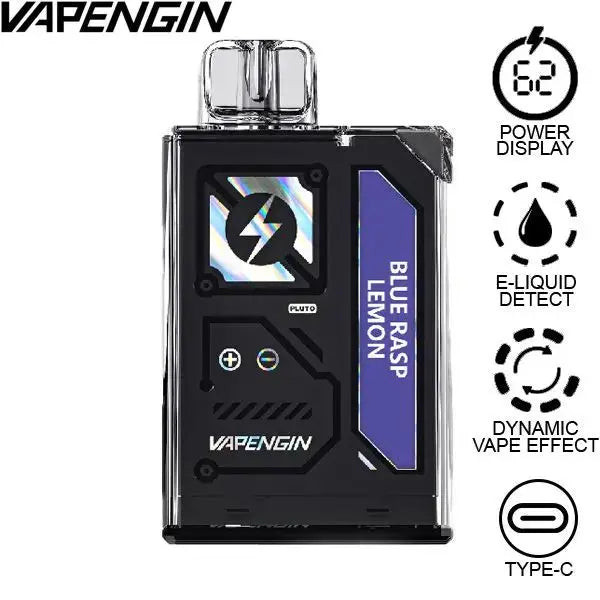 pluto vape juice Vapengin 7500 Disposable Flavor:Berry Passion Fruit Grape FRUITIA x Fifty Bar cosmic smoke disposable vape
