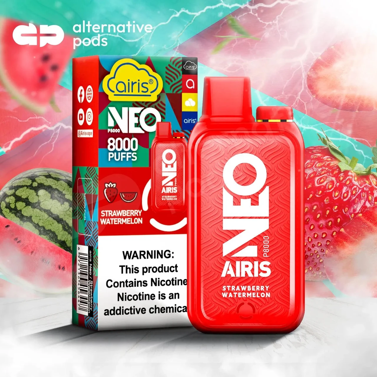 airis neo vape flavors P8000 Disposable Vape-$15.99 Flavor:Thunder Milk in-stock-waynesville Signature 100 (Nixodine) -
