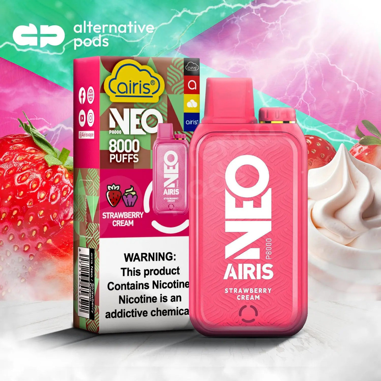 AIRIS NEO P8000 Disposable Vape-$15.99