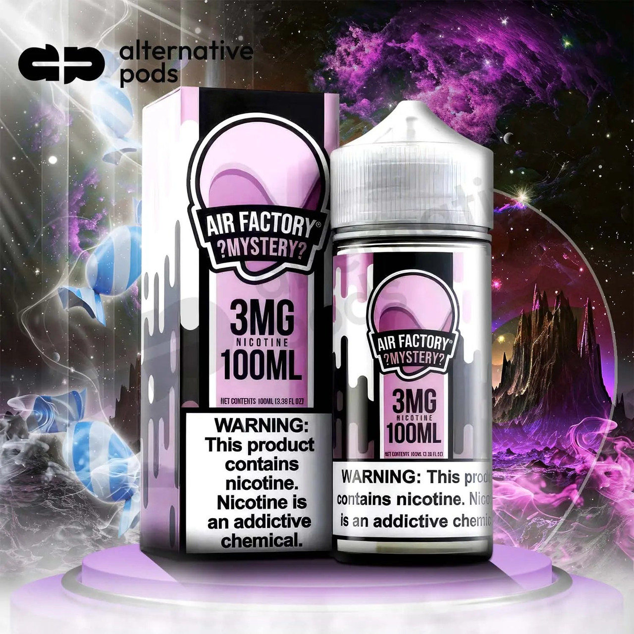 air factory vape juice near me Synthetic Nicotine E-Liquid 100ML - Alternative pods Flavours:Grape Fizz Soda KangVape Speedy Beast X Ingredient_7-OH