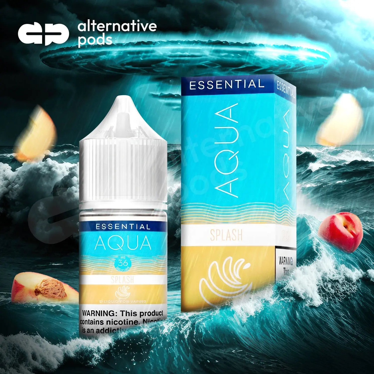 aqua drops vape juice Essential Nicotine Salt E-Liquid By Marina 30ML - Alternative pods new vape kits Nicotine strength:0mg Momovaping Review & News