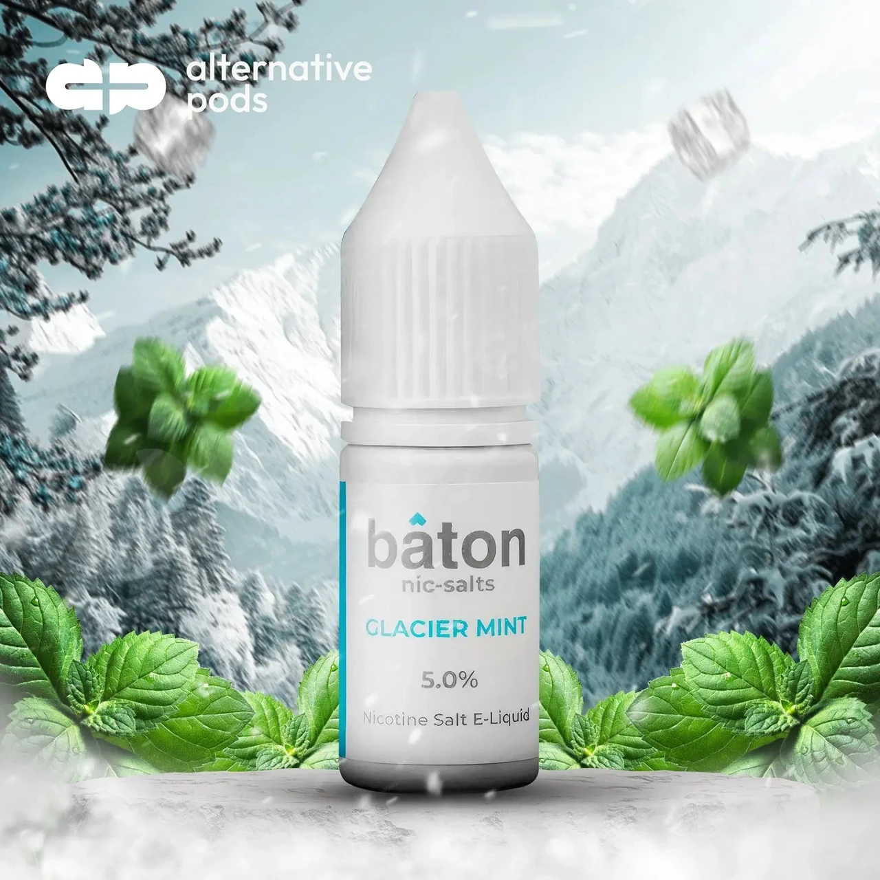 glacier mint vape juice Baton Nic-Salts Nicotine Salt E-Liquid 10ML - Alternative pods Flavour:Gold Edition for 6th Anniversary Auto-Draw Mango Ice Menthol E-Liquid
