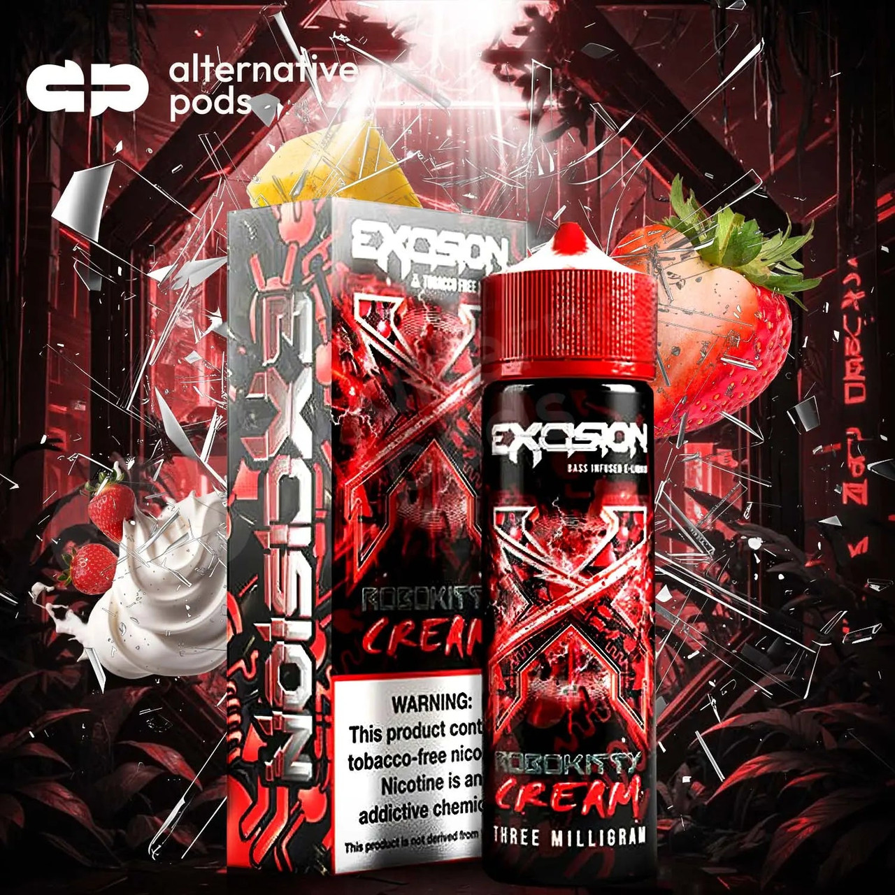 Excision Synthetic Nicotine E-Liquid By Alt Zero 60ML