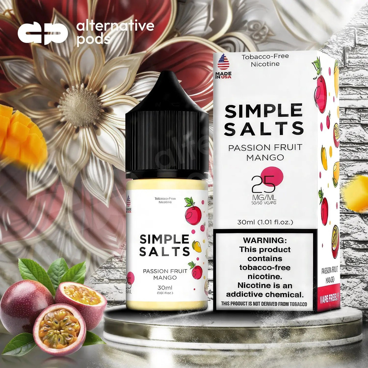 salt based vape juice Simple Salts Tobacco Free Nicotine E-Liquid 30ML - Alternative pods 30K Vape Dubai E-liquid flavor:Aloe Grape Geek Bar Pulse X