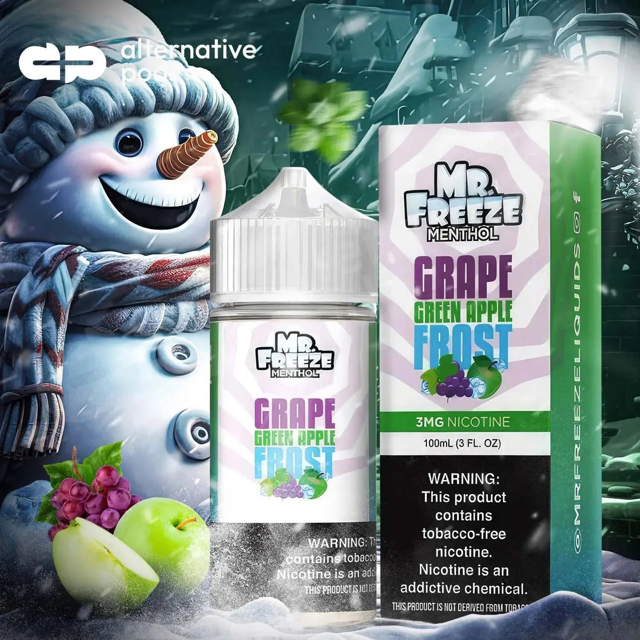mr freeze disposable vape Mr. Menthol Synthetic Nicotine E-Liquid 100ML Choose Flavor:Peach Blue Slushy discount code for pure Flavour-Mad Blue