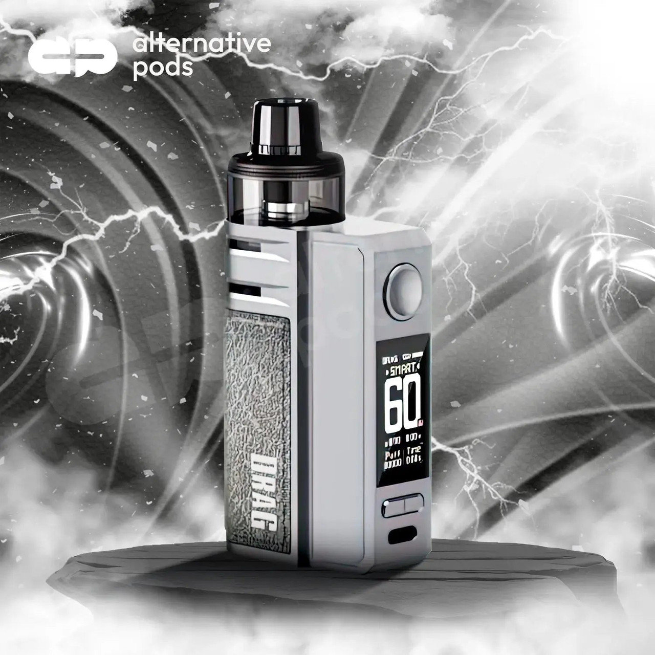 voopoo drag e60 2550mAh Pod System Starter Kit With Refillable 4.5ML PnP Pod II - Alternative pods Nicotine Free Vape COILS OHM:1.0 OHM for VOOPOO PnP X