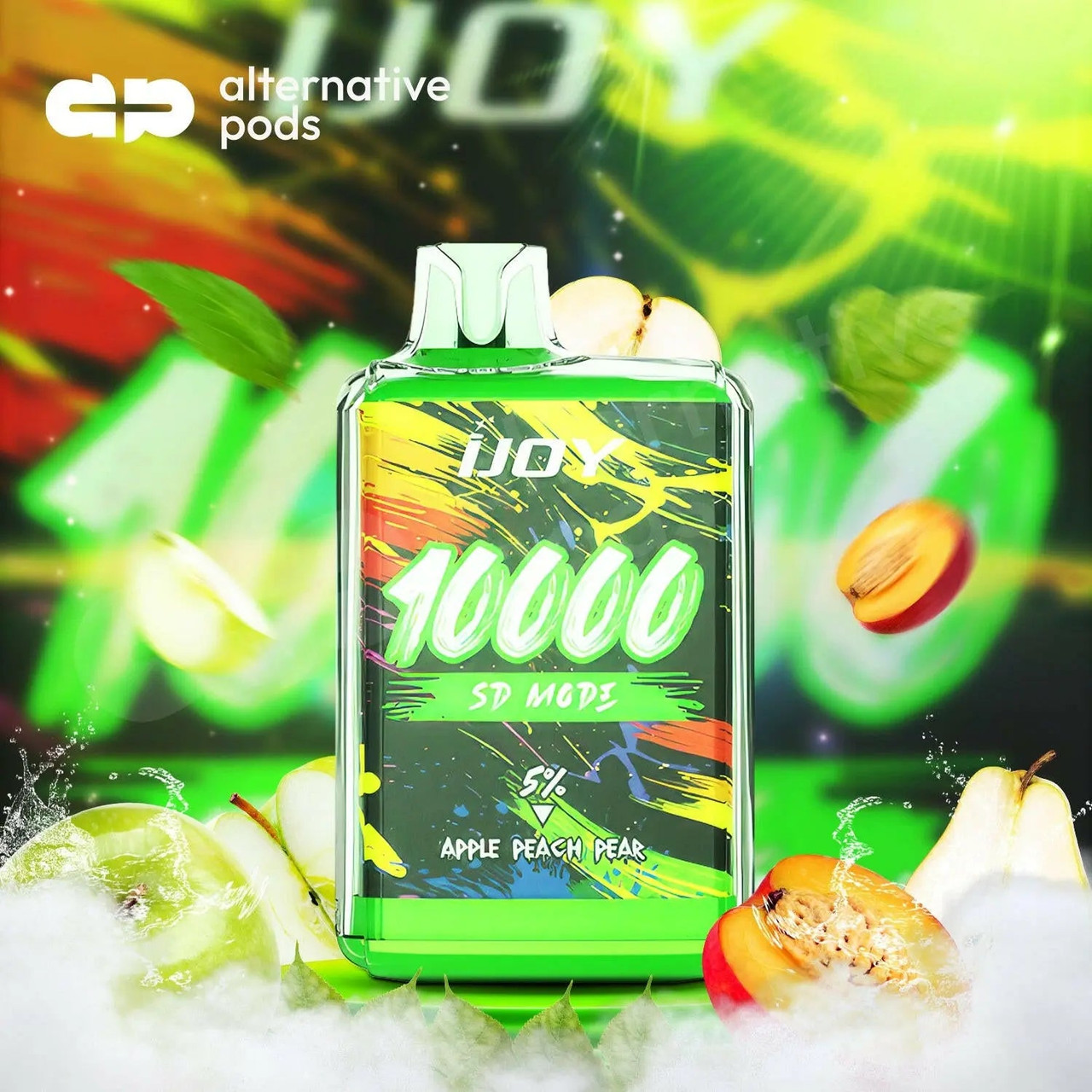 ijoy vape sd mode Bar SD10000 Disposable - Alternative pods Beast Select Flavor ::Clear Green Recycling and Disposing of