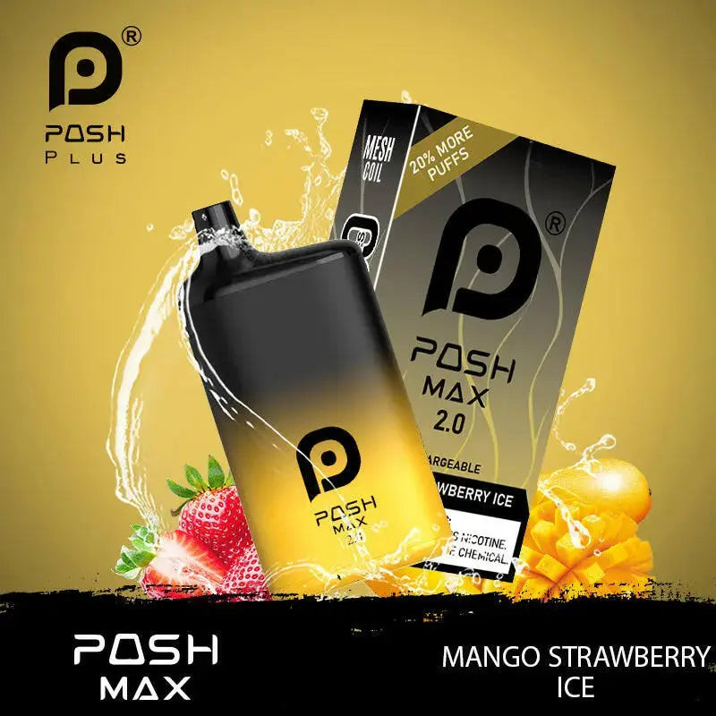 POSH MAX 2.0 5200 Disposable - Rechargeable, High Puff Count, 5%