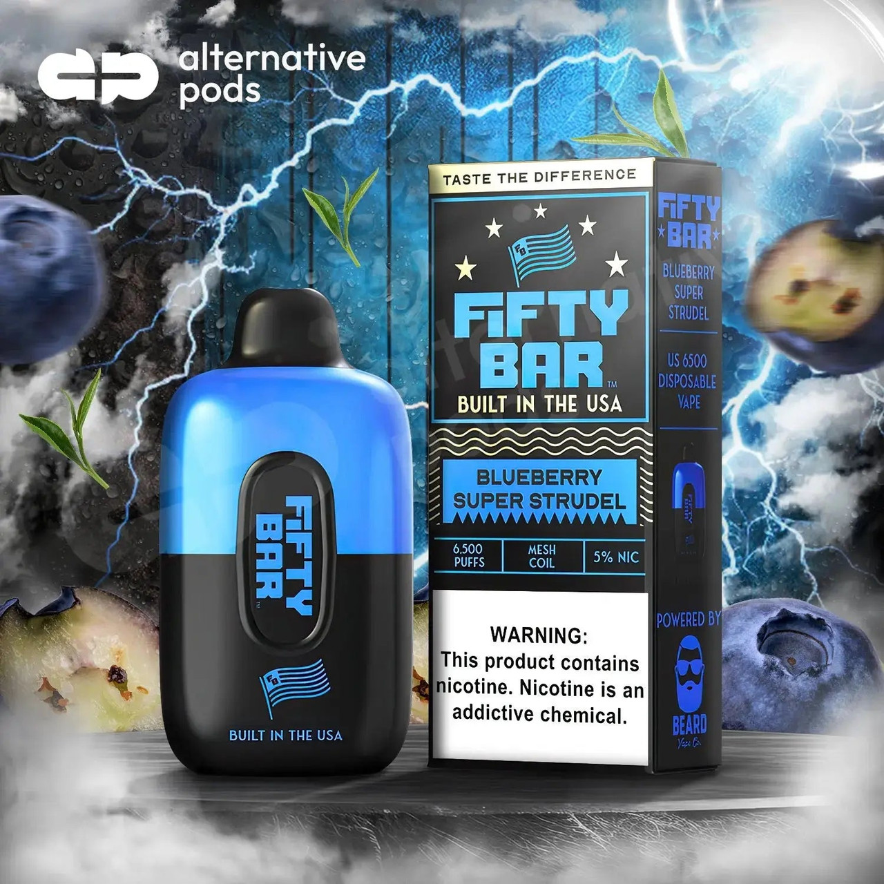 who owns fifty bar vape 6500 Disposable Flavor:Strawberry Zaza (Sativa) SMOK NOVO 2 25W UFORCE T2 Tank