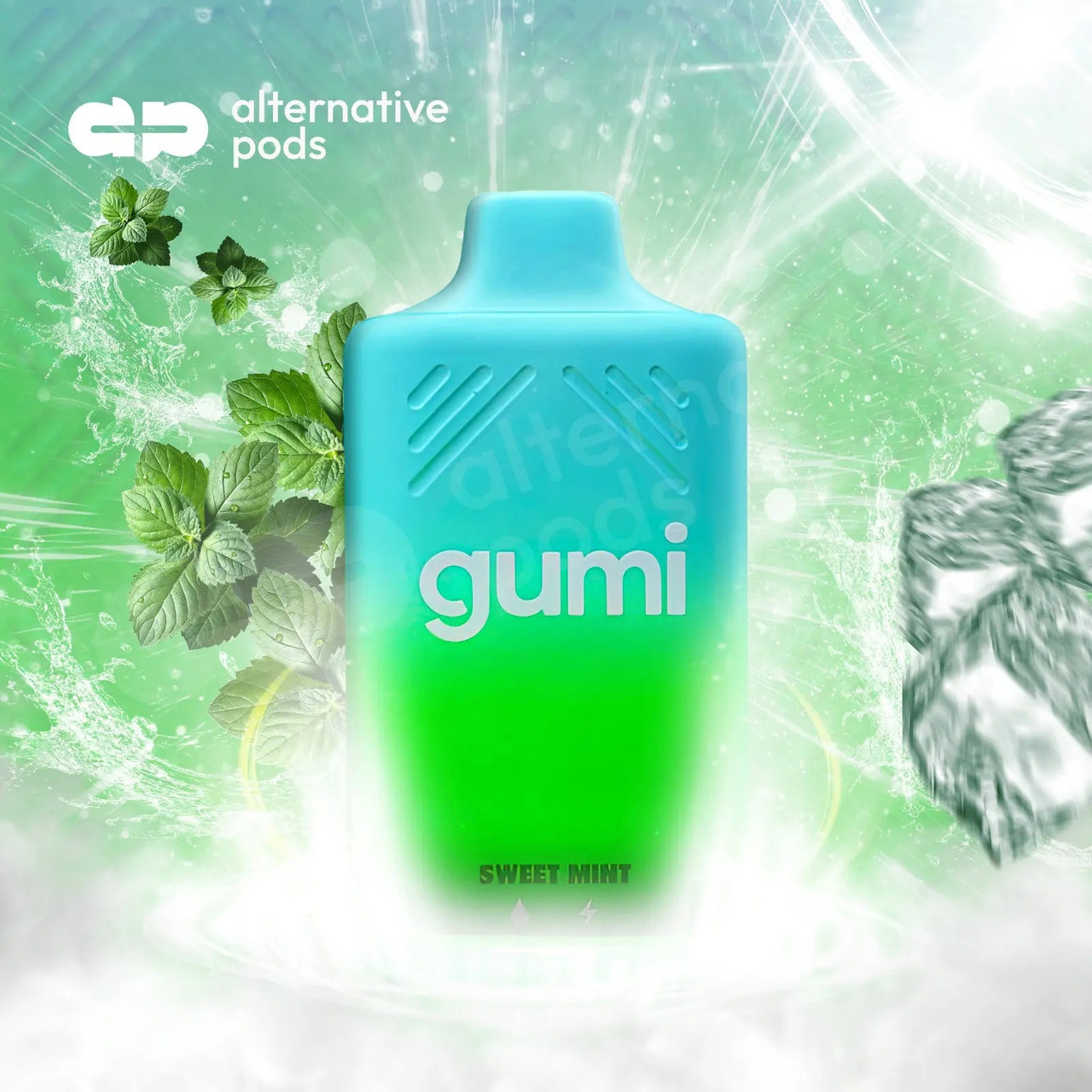 sweet mint disposable vape Gumi Bars 8000 5% Nera 15k Flavour:Mango Melon - Cartridge Juicy Apple - BSX