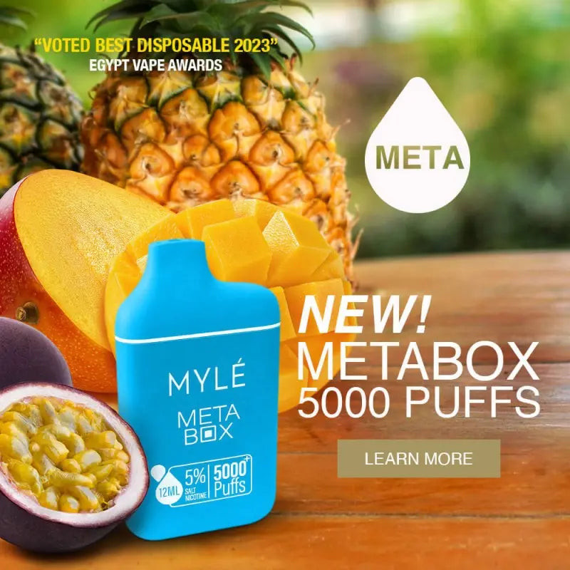 myle disposable vape near me Meta Box 5000 5% POD System tigers blood lost mary Choose Flavor:Frozen Razpberry Watermelon