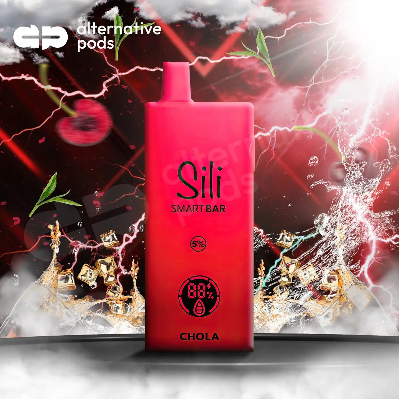 smart bar vape Sili 10000 - Alternative pods Flavours:Pink Raspberry Size_30ml Geek THC Pulse THCa