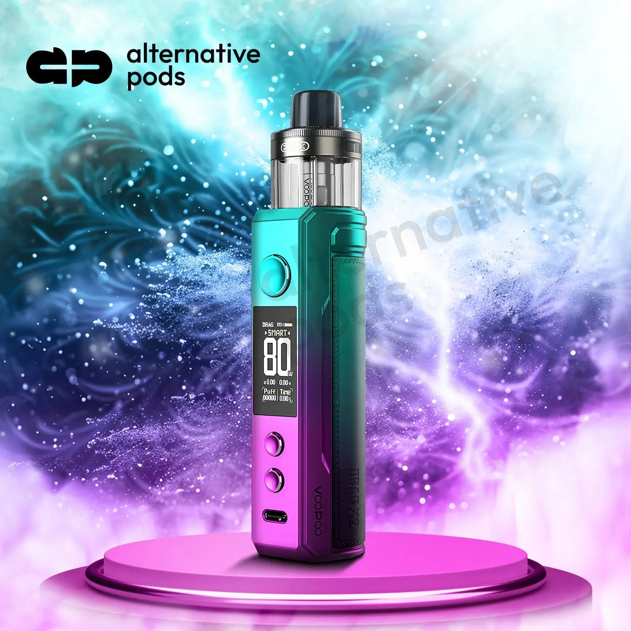 VooPoo Drag X2 80W 18650 Pod System Starter Kit