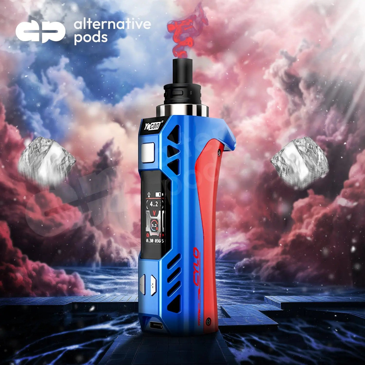 buy yocan vape online CYLO Portable Wax Vaporizer With TFT Screen Flavor:Peach Strawberry Watermelon pink and blue Geek Bar Flavor Reviews
