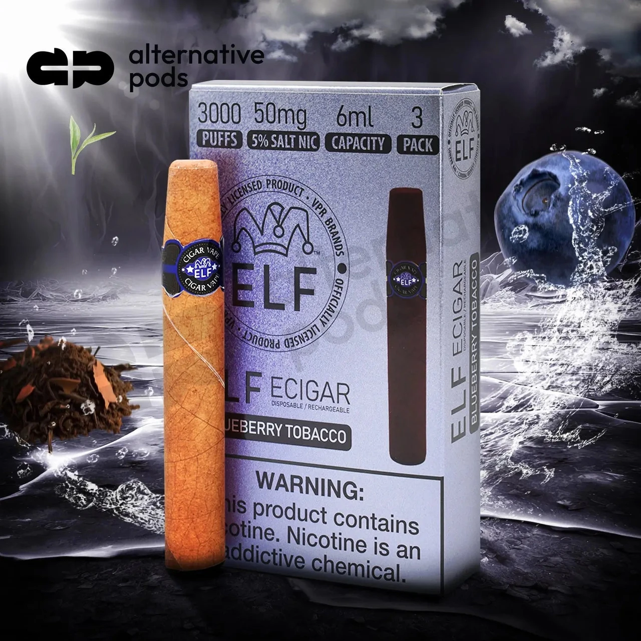 cigar vape price ELF VPR 3000 POG RODMAN Playoffs 50K vapelife Size:5.0mg