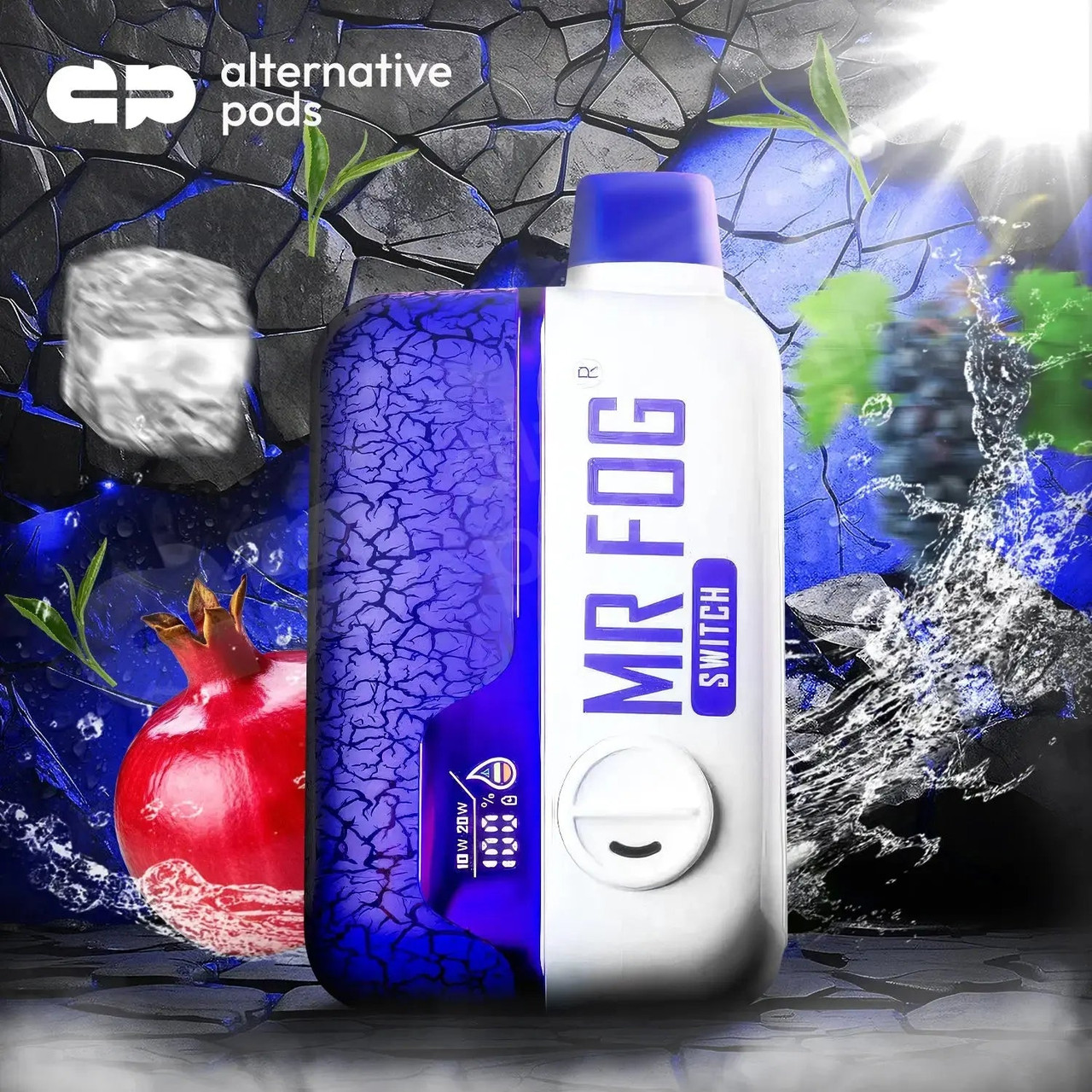 strawberry berry mr fog switch SW15000 Disposable Vape 9000 Puff Disposable Size:RPM2 POD Vuse Solo Power Unit