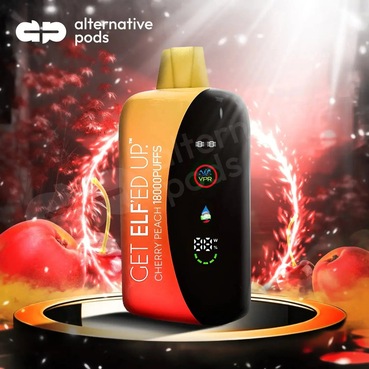 elf disposable vapes ELF'ED UP 18000 VPR Flavour:Pineapple Peach Ice Foger Switch Pro 30K Strawberry Flume Floats | Flum
