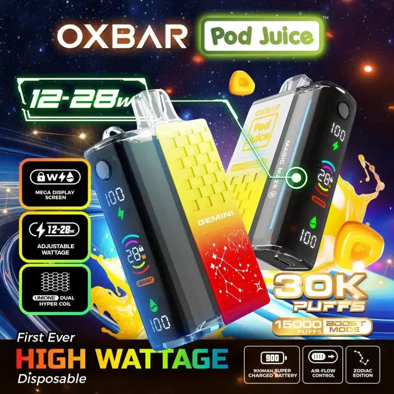 oxbar pod juice vape flavors x 30K - Alternative pods Flavor:LEMON DROP taco flavored vape Tobacco label_blackfriday2022