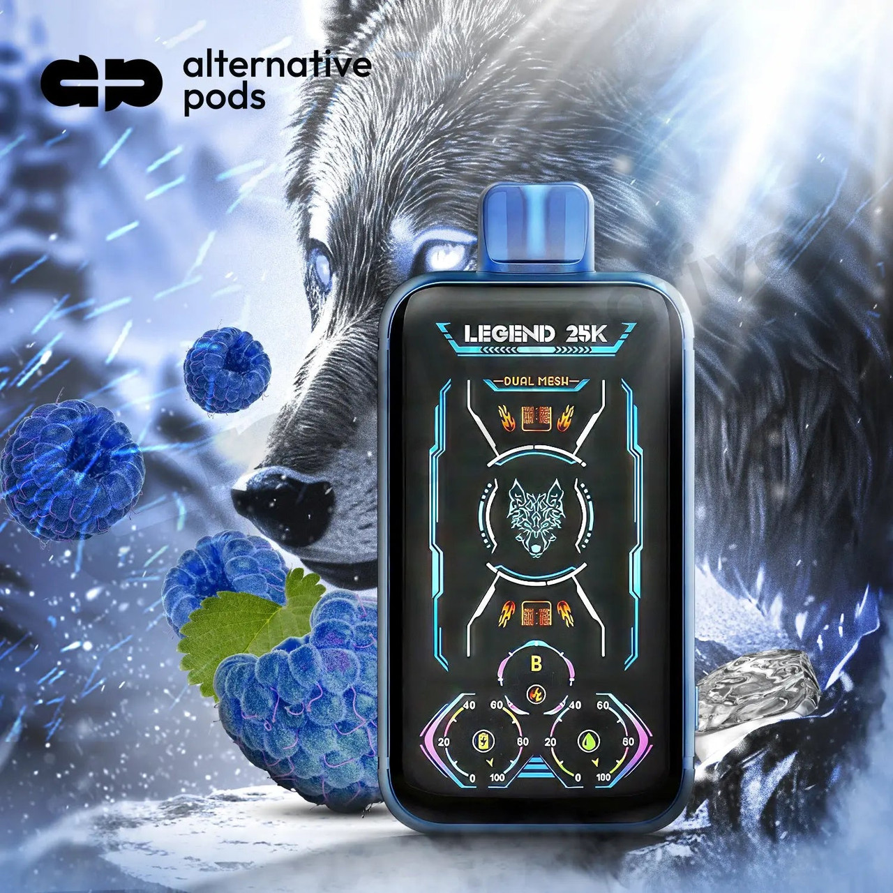 LuckyVAPE Lucky Wolf Legend 25K Disposable - Alternative pods | Vape & Smoke