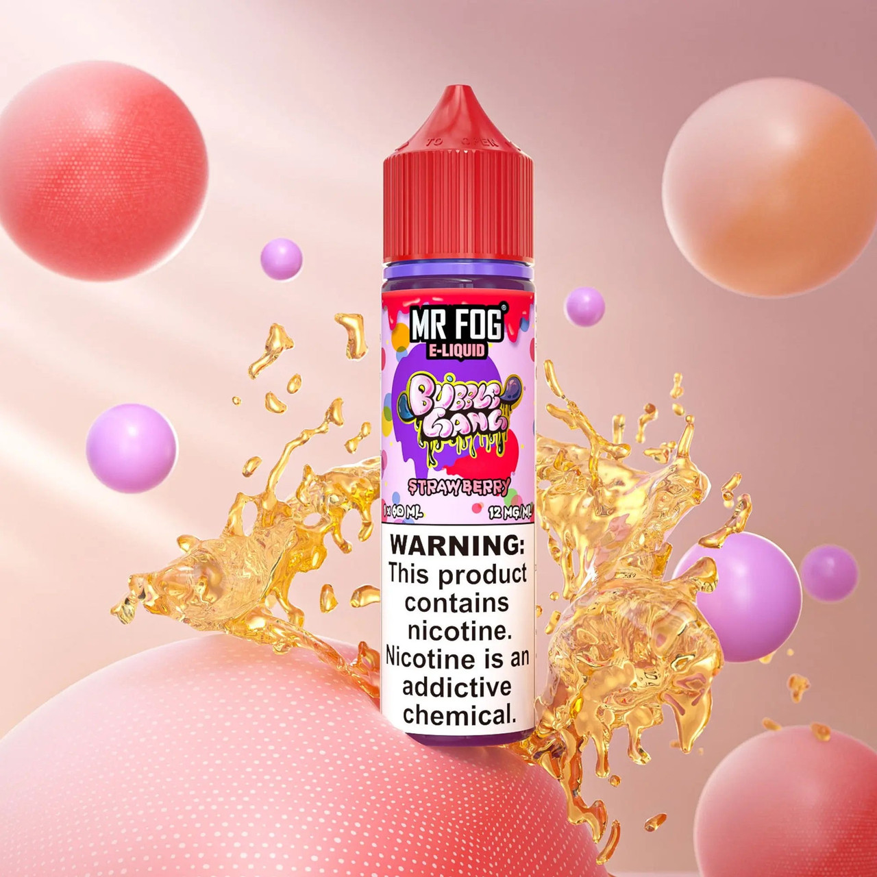 bubble gum flavor vape MR FOG E-LIQUID GANG 60ML - Alternative pods color:Forest Dawn relx malaysia Gold Bar Disposable Vapes