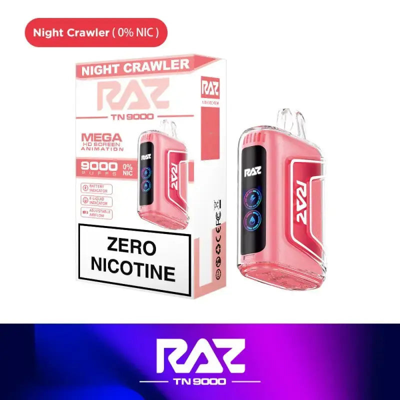 day crawler raz vape TN9000 Disposable 0% Nicotine-Free Vaping Device Raz Vape Not Charging best vape starter kit Vape Flavor:Tiffany