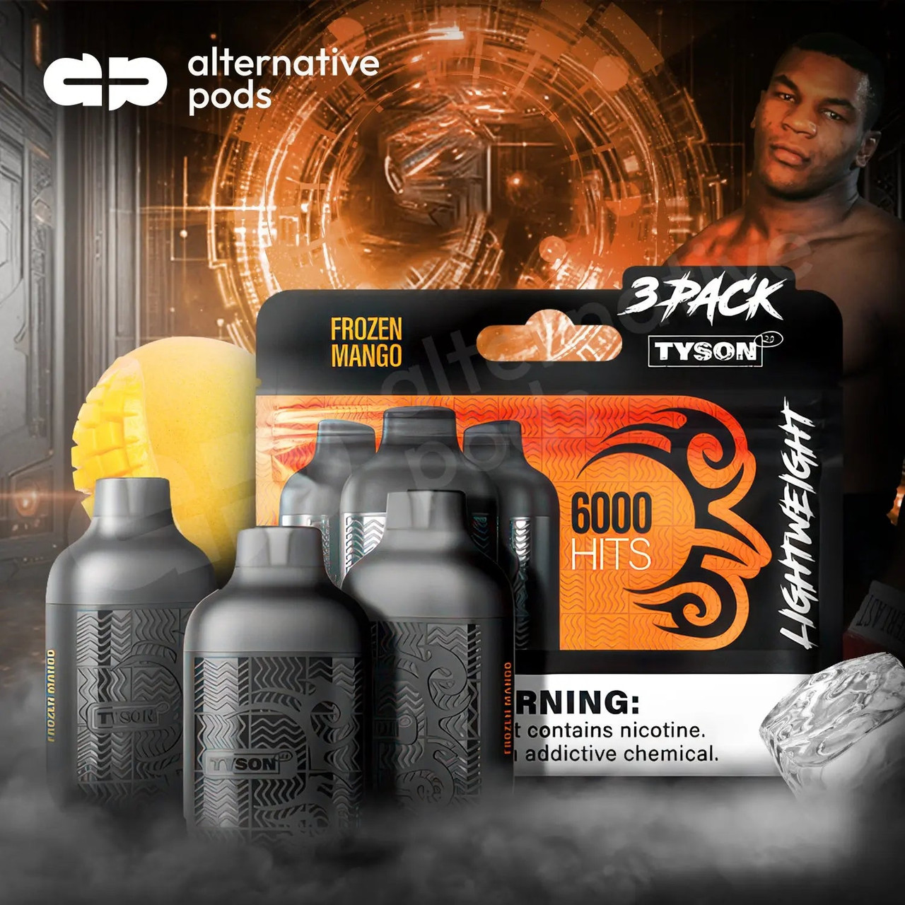 tyson vapes flavors 2.0 Lightweight 6000 Hits: Powerful Vaping Trio 2000 puffs x3 Uwell Caliburn, the reigning Flavor:White Freeze 1.8% (Bubblegum) Flavor_Blackberry Ice