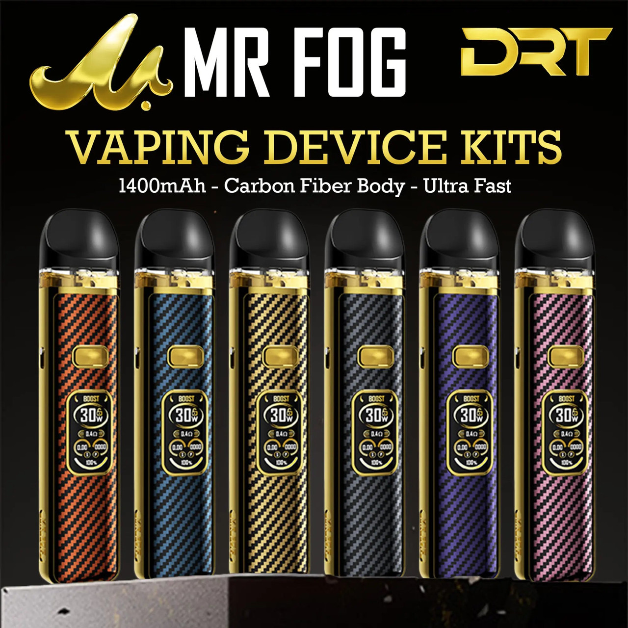 mr fog drt pods Vaping Device Kit - Alternative FLavours:WATERMELON ICE Disposable BOGO at Key Missouri (KC