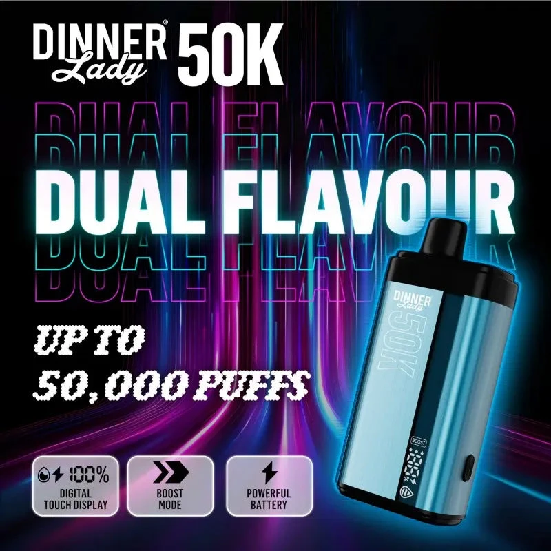 dinner lady disposable vape 50K - Alternative pods crystal prime rechargeable vape Flavours:Blueberry Edition Electronic Cigarettes/vapes Rechargeable