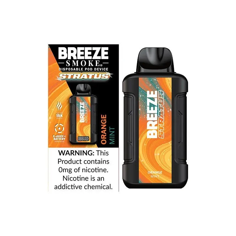 breeze vape battery Stratus 15k 0% Nicotine Disposable Select Flavor ::Red Orange Ice Flavour-Hawaii Sunrise Rollz THC-A Vape –