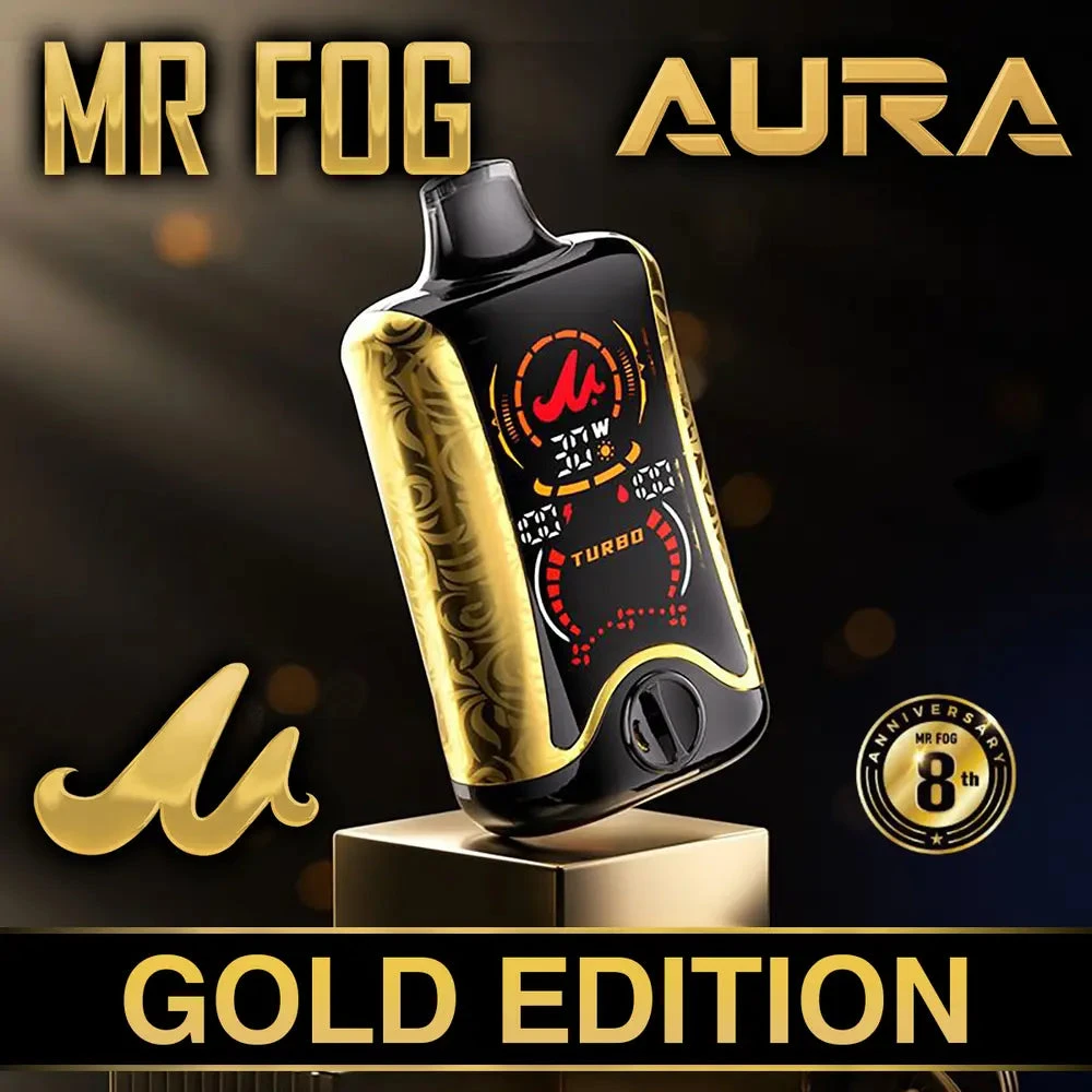 aura mr fog vape GOLD EDITION 60K PUFFS DISPOSABLE - Alternative pods 4-in-1 80K Puffs LED Pro Province:SK